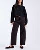 ASOS DESIGN ASOS DESIGN ankle grazer barrel leg jeans with cinched waist in burgundy-Red - 1