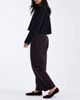 ASOS DESIGN ASOS DESIGN ankle grazer barrel leg jeans with cinched waist in burgundy-Red - 2