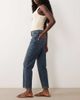 ASOS DESIGN ASOS DESIGN ankle grazer comfort stretch straight leg jeans in dark vintage wash-Blue - 3