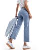 ASOS DESIGN ASOS DESIGN ankle grazer comfort stretch straight leg jeans in light mid blue - 2