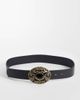 ASOS DESIGN ASOS DESIGN antique look western buckle belt in gold-Black - 1