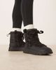 ASOS DESIGN ASOS DESIGN Arrow nylon lace up snow boots in black - 1