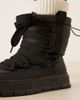 ASOS DESIGN ASOS DESIGN Arrow nylon lace up snow boots in black - 4