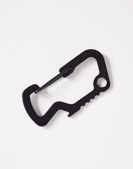 ASOS DESIGN ASOS DESIGN asymmetric carabiner clip in black