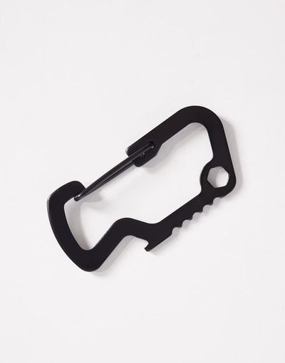 ASOS DESIGN ASOS DESIGN asymmetric carabiner clip in black