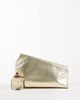 ASOS DESIGN ASOS DESIGN asymmetric clutch in metallic gold-Silver - 2