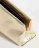 ASOS DESIGN ASOS DESIGN asymmetric clutch in metallic gold-Silver - 3