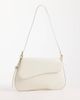 ASOS DESIGN ASOS DESIGN asymmetric flap shoulder bag in white - 1