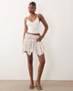ASOS DESIGN ASOS DESIGN asymmetric lace layered mini skirt in pink floral-Multi - 2