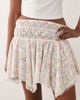 ASOS DESIGN ASOS DESIGN asymmetric lace layered mini skirt in pink floral-Multi - 4