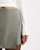 ASOS DESIGN ASOS DESIGN asymmetric skort in khaki-green stripes-Multi - 4