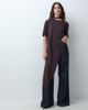 ASOS DESIGN ASOS DESIGN asymmetric top with fringe scarf in chocolate-Brown - 1