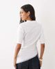 ASOS DESIGN ASOS DESIGN asymmetric top with waist wrap in white - 4