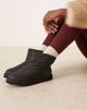 ASOS DESIGN ASOS DESIGN Audrey nylon snow boots in black - 1