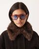 ASOS DESIGN ASOS DESIGN aviator light tint sunglasses in tort with blue lenses-Brown - 1