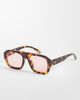 ASOS DESIGN ASOS DESIGN aviator light tint sunglasses in tort with pink lens-Brown - 1