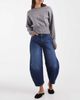 ASOS DESIGN ASOS DESIGN Awkward crop jean in mid wash-Blue - 1