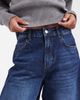 ASOS DESIGN ASOS DESIGN Awkward crop jean in mid wash-Blue - 3