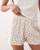 ASOS DESIGN ASOS DESIGN baby tee & shorts pajama set in white with heart print - 3