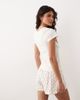 ASOS DESIGN ASOS DESIGN baby tee & shorts pajama set in white with heart print - 4