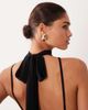 ASOS DESIGN ASOS DESIGN backless flippy mini dress with scarf detail in black - 3