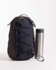 ASOS DESIGN ASOS DESIGN backpack with drawstring detail in black - 1