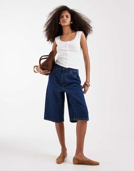 ASOS DESIGN ASOS DESIGN baggy Bermuda shorts in rinse-Blue
