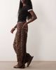 ASOS DESIGN ASOS DESIGN baggy bow pants in leopard print-Multi - 2