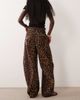 ASOS DESIGN ASOS DESIGN baggy bow pants in leopard print-Multi - 3