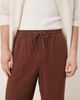 ASOS DESIGN ASOS DESIGN baggy fit pull-on linen rich pants in brown - 4
