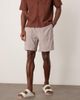 ASOS DESIGN ASOS DESIGN baggy fit pull on linen mix shorts in gray-Brown - 1