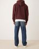 ASOS DESIGN ASOS DESIGN baggy jeans in dark-wash blue with abrasions-Black - 3