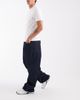 ASOS DESIGN ASOS DESIGN baggy jeans in raw indigo with contrast red stitch-Blue - 1