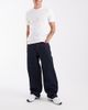 ASOS DESIGN ASOS DESIGN baggy jeans in raw indigo with contrast red stitch-Blue - 2