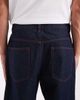 ASOS DESIGN ASOS DESIGN baggy jeans in raw indigo with contrast red stitch-Blue - 4