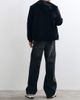 ASOS DESIGN ASOS DESIGN baggy jeans in washed black with rips and elasticated waist - 3