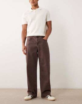 ASOS DESIGN ASOS DESIGN baggy jeans in washed brown-Gray