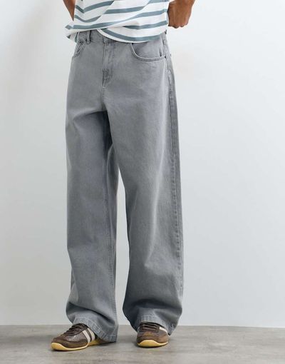 ASOS DESIGN ASOS DESIGN baggy jeans in washed gray-Blue