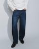 ASOS DESIGN ASOS DESIGN baggy jeans with exposed buttons in raw indigo-Blue - 1
