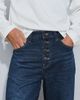 ASOS DESIGN ASOS DESIGN baggy jeans with exposed buttons in raw indigo-Blue - 3