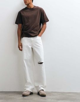 ASOS DESIGN ASOS DESIGN baggy jeans with rips in white