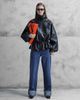 ASOS DESIGN ASOS DESIGN baggy jeans with turn up hem in dark mid blue - 1