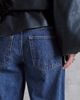 ASOS DESIGN ASOS DESIGN baggy jeans with turn up hem in dark mid blue - 4