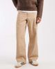 ASOS DESIGN ASOS DESIGN baggy pants in beige with self-tie belt-Neutral - 1