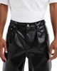 ASOS DESIGN ASOS DESIGN baggy pants in black faux leather - 4