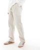ASOS DESIGN ASOS DESIGN baggy pull on cargo pants in stone-Neutral - 1