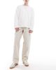 ASOS DESIGN ASOS DESIGN baggy pull on cargo pants in stone-Neutral - 2