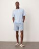 ASOS DESIGN ASOS DESIGN baggy pull on shorts in blue linen blend - 1