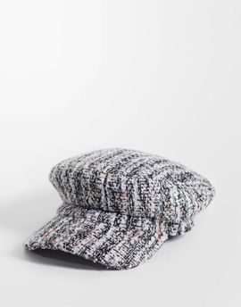 ASOS DESIGN ASOS DESIGN baker boy hat in pink boucle