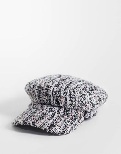 ASOS DESIGN ASOS DESIGN baker boy hat in pink boucle